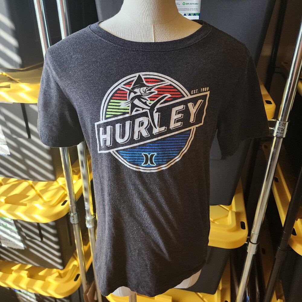 Hurley Boys Graphic T-Shirt Size 10/12 – EST. 1999 Surf Logo - Picture 2 of 16